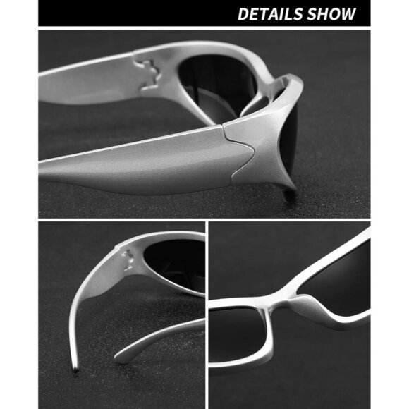 Y2K 3Pack Polarized Sunglasses Unisex Wrap Around Fashion Sport Shades UV400 main image 5